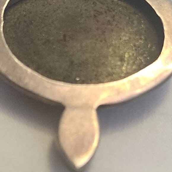 Ruby in Zoisite and garnets gemstones large 6 cm pendant 925 necklace - Picture 4 of 4